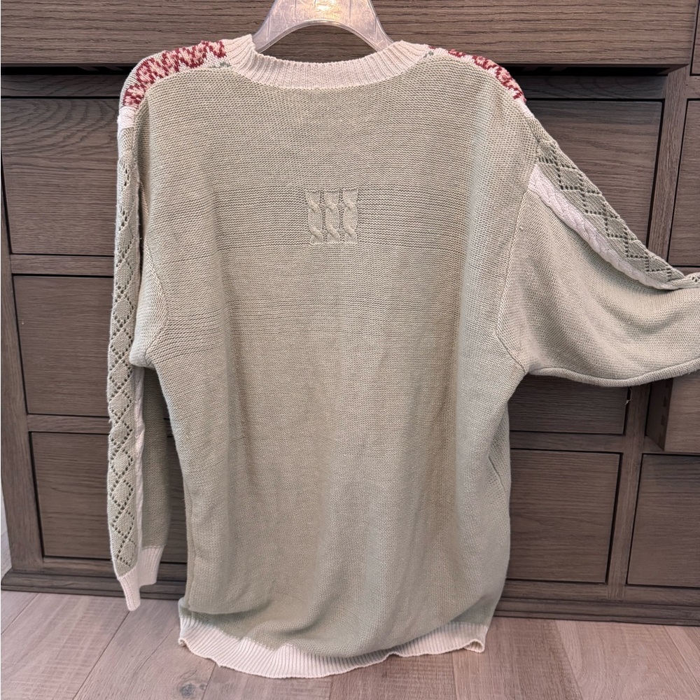 Marisa Christina vintage XL Floral Knit Cardigan Sweater. - Picture 4 of 7